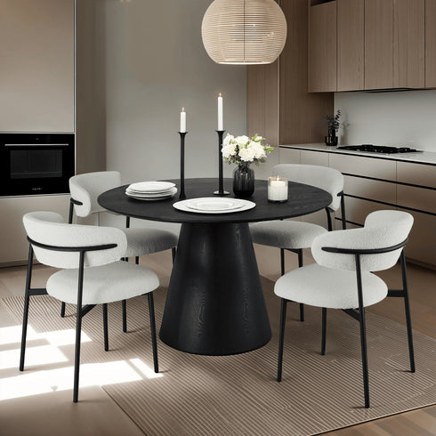 Round Dining Table Tango ø120 - Black Oak